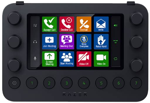 Razer Stream Controller Keypad Todo-en-Uno Streaming 12 Botones LCD 6 Diales Analógicos