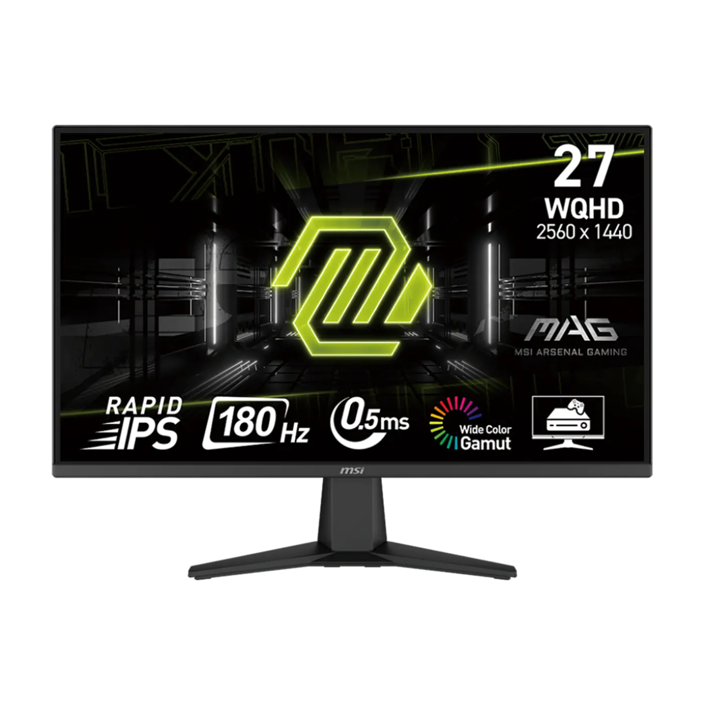 Monitor Gamer MSI MAG 275QF 27" QHD 2560x1440 Rapid IPS 180Hz 0.5ms FreeSync Premium HDR