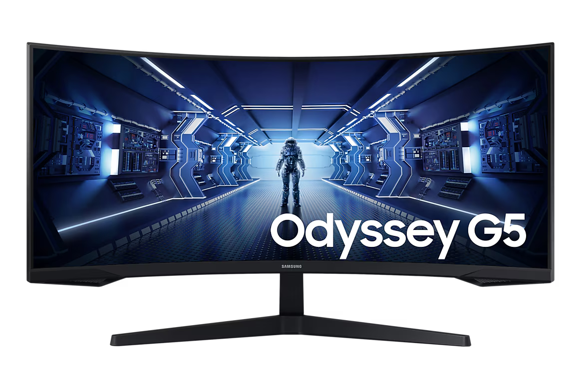 Monitor Gamer Curvo Samsung Odyssey G5 34" Ultra WQHD 165Hz VA 1ms FreeSync Premium HDR10