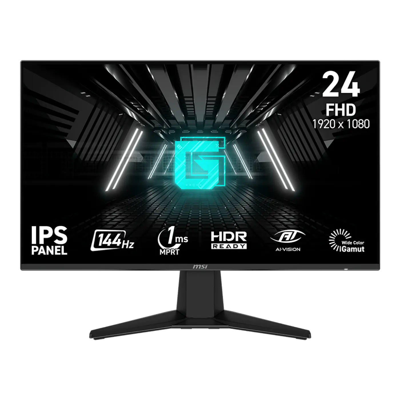 Monitor Gamer MSI G242L E14 23.8" FHD 144Hz IPS 1ms AMD FreeSync Negro