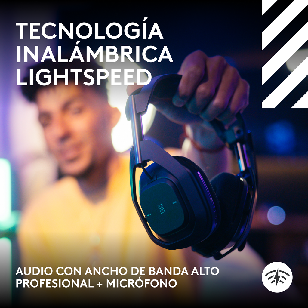 Audífono Gamer Inalámbrico Logitech Astro A50 X Lightspeed Multiplatforma Negro