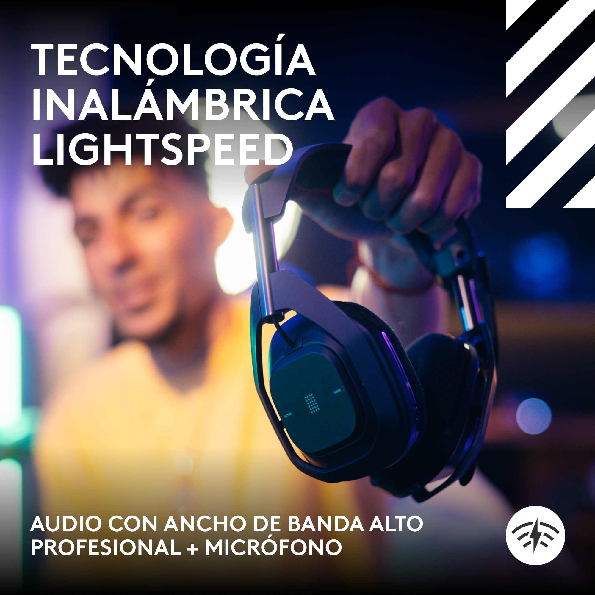 Audífono Gamer Inalámbrico Logitech Astro A50 X Lightspeed Multiplatforma Negro