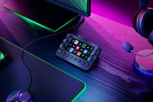 Razer Stream Controller Keypad Todo-en-Uno Streaming 12 Botones LCD 6 Diales Analógicos
