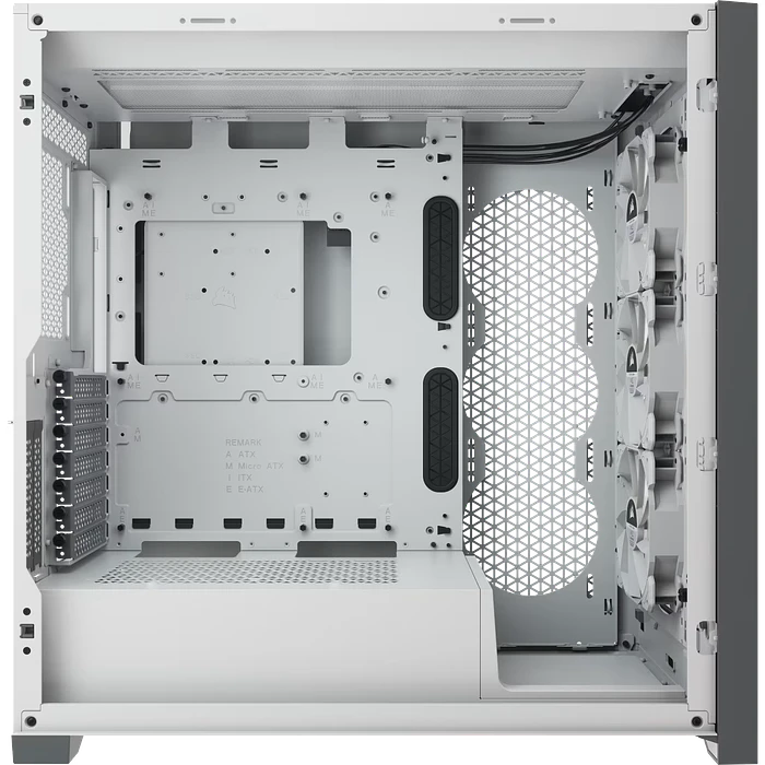 Gabinete Corsair 5000X RGB Mid-Tower White Vidrio Templado ATX/EATX/ITX