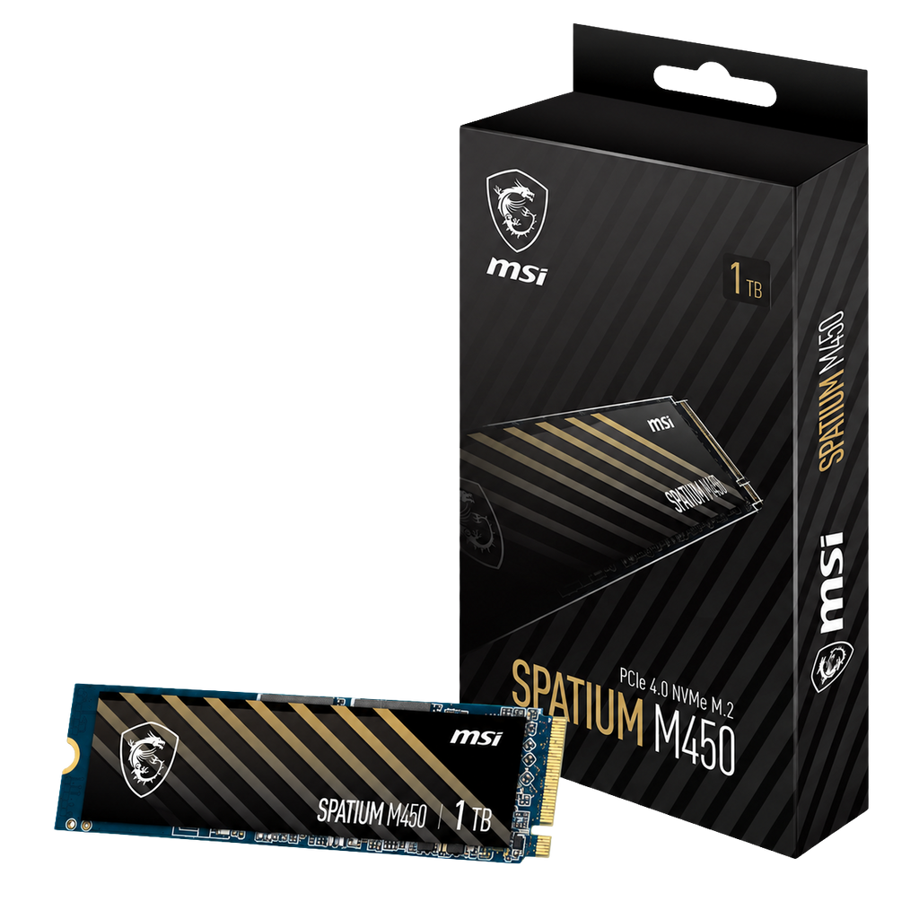 SSD MSI Spatium M450 1TB M.2 2280 NVMe PCIe 4.0 3600MB/s
