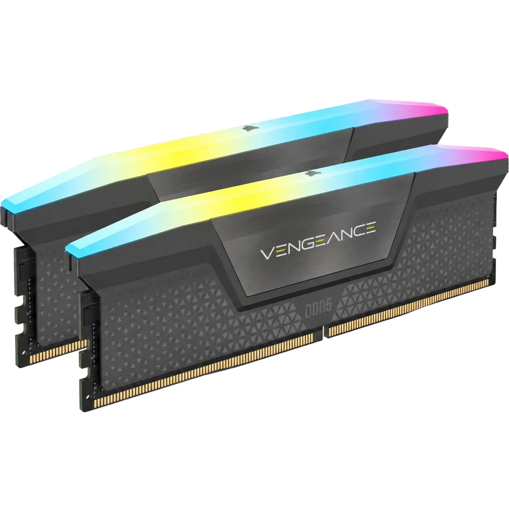 Kit Memoria RAM Corsair Vengeance RGB 32GB (2x16GB) DDR5 7200MHz C34 Negro