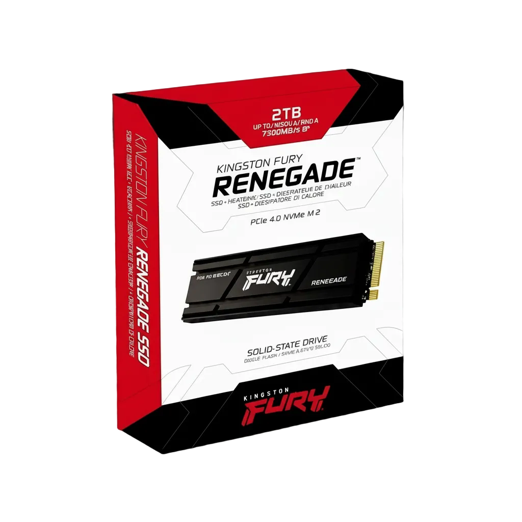SSD Kingston Fury Renegade 2TB M.2 NVMe PCIe 4.0 7300MB/s con Disipador