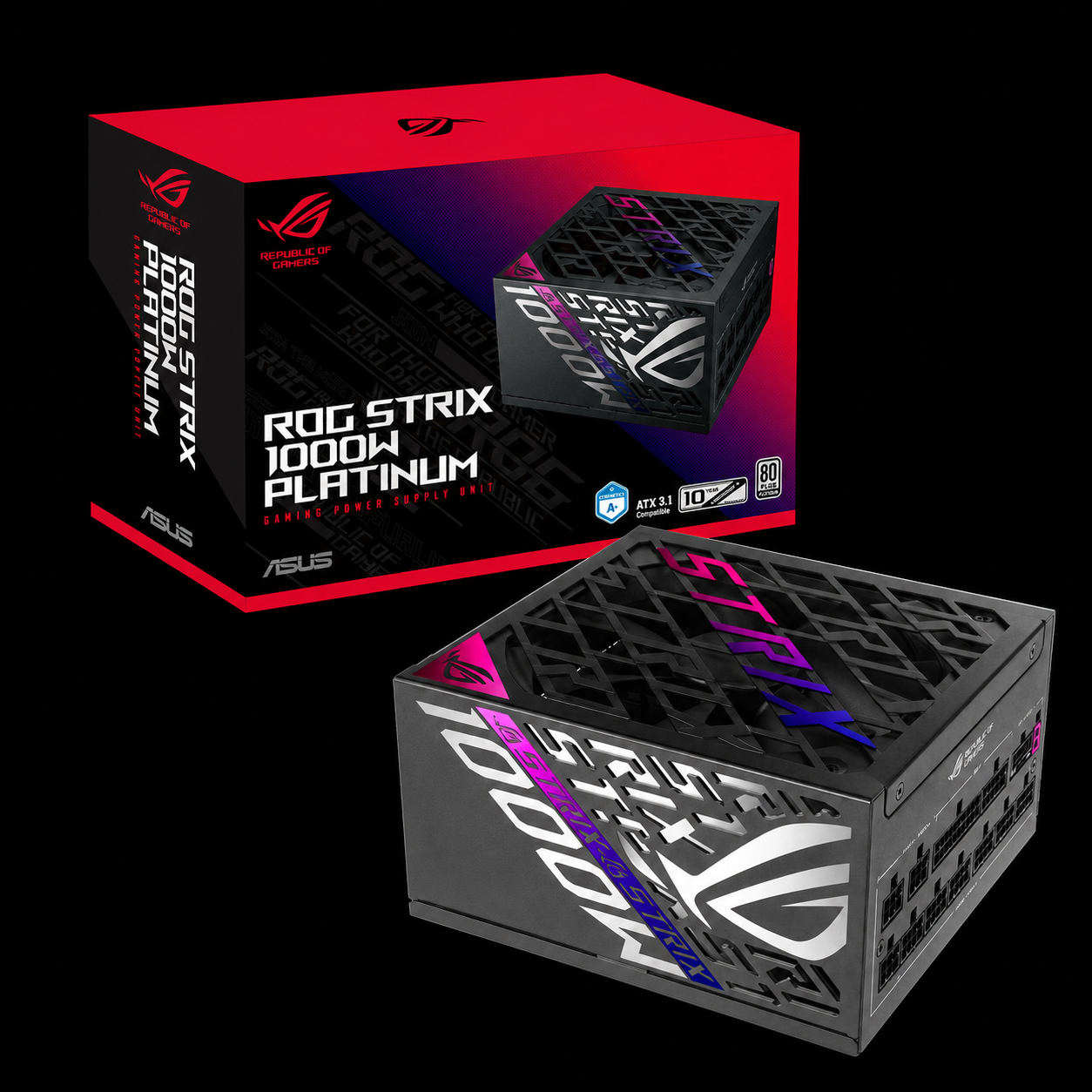Fuente de Poder ASUS ROG Strix 1000W 80 Plus Platinum Full Modular ATX 3.1 PCIe 5.1