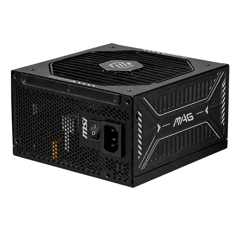 Fuente de Poder MSI MAG A850GLS PCIE5 850W 80 Plus Gold ATX 3.1 Full Modular Negra