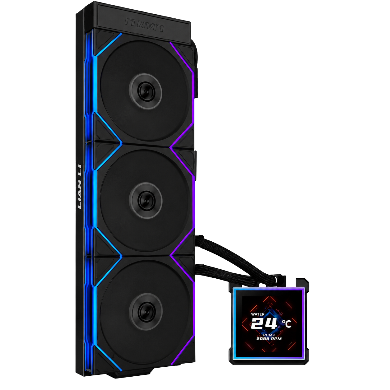 Refrigeración Líquida Lian Li HydroShift II S 360 LCD IPS 3.4" LGA1851/1700 AM5/AM4 Negro