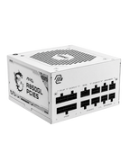 Fuente de Poder MSI MAG A850GL PCIE5 850W 80 Plus Gold ATX 3.1 Full Modular Blanca