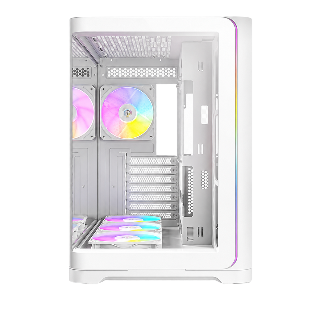 Gabinete Antec C5 Curve ARGB White ATX Mid-Tower Vidrio Templado Blanco