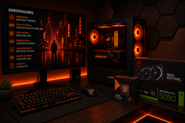 PC Gamer Reikobyte JONIN ELITE — Ryzen 7 9850X3D + RTX 5080 16GB