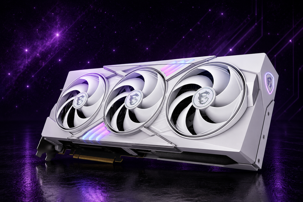 Tarjeta Gráfica MSI GeForce RTX 5080 16GB GDDR7 GAMING TRIO OC White