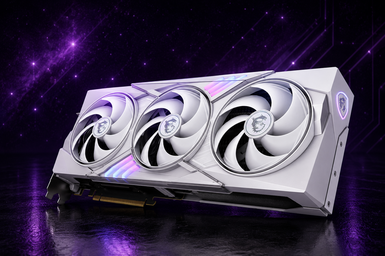 Tarjeta Gráfica MSI GeForce RTX 5080 16GB GDDR7 GAMING TRIO OC White