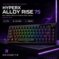Teclado Mecánico Gamer HyperX Alloy Rise 75 Hot-Swap 8000Hz RGB - REIKOBYTE