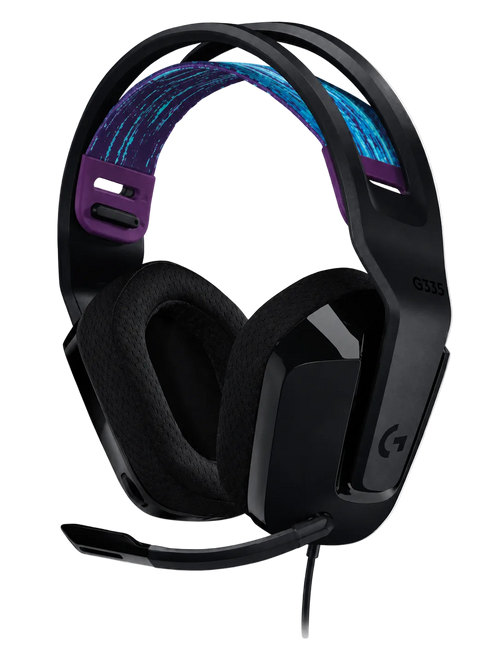 Audífono Gamer Logitech G335 Cableado 3.5mm Sonido Estéreo Negro
