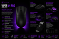 Mouse Gamer Inalámbrico Razer Viper V4 Pro Wireless 50000 DPI 49g Negro